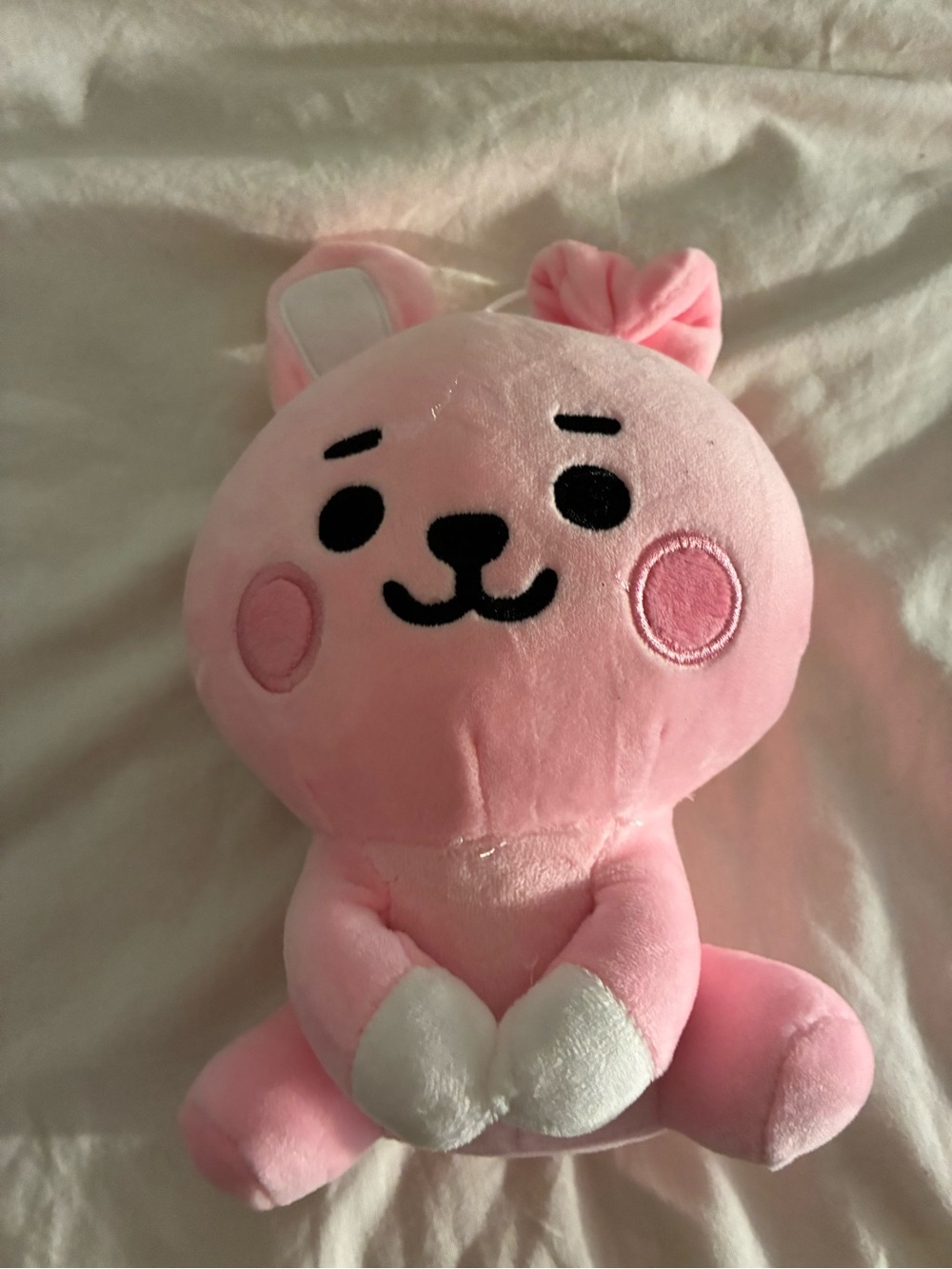 BT 21- Cookie- Plush Pink Bunny Stuffed Animal — Soft Cuddly Toy
